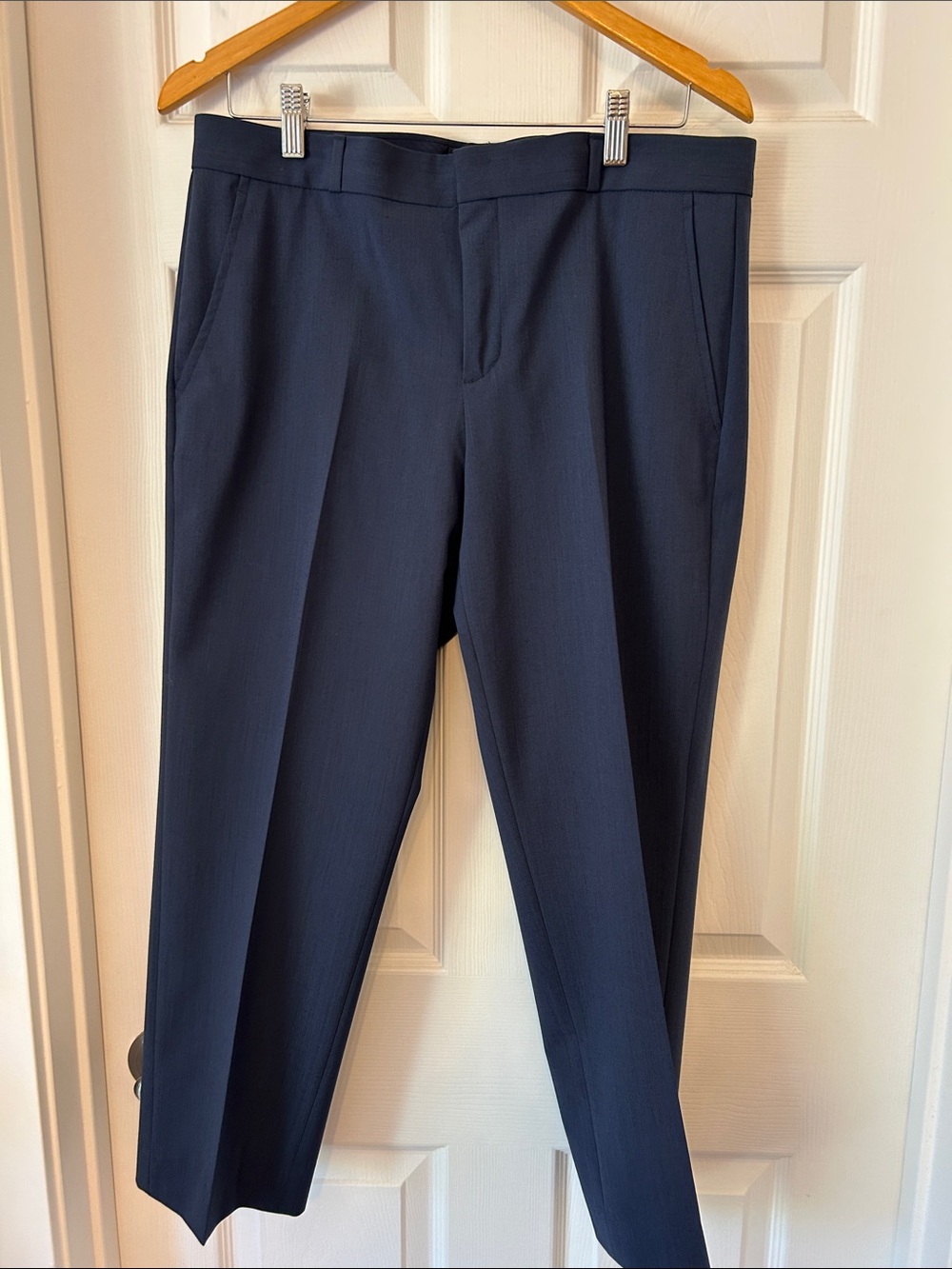 Banana Republic Navy Women's Straight-Leg ankle Dress Pants